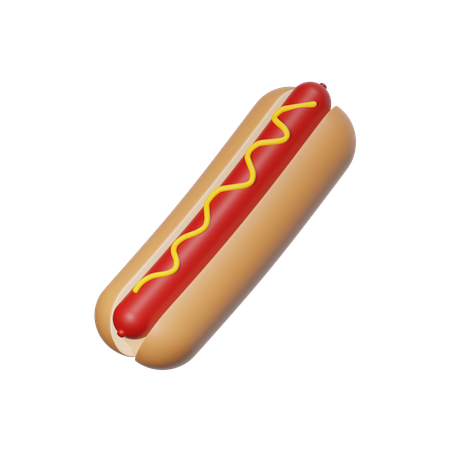 Hot dog  3D Icon