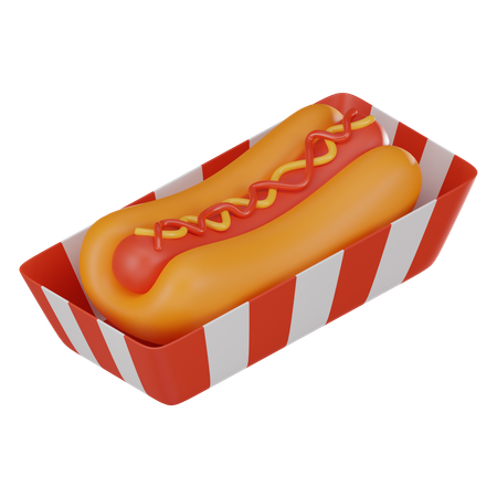 Hot dog  3D Icon