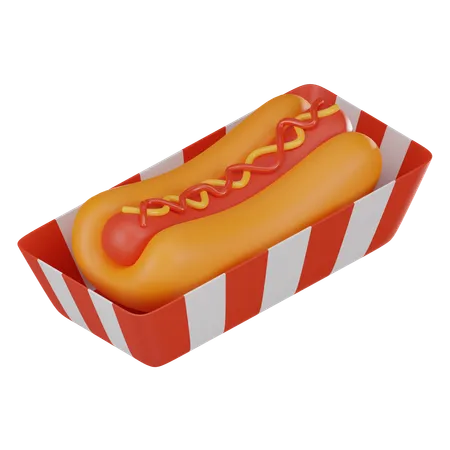 Hot dog  3D Icon