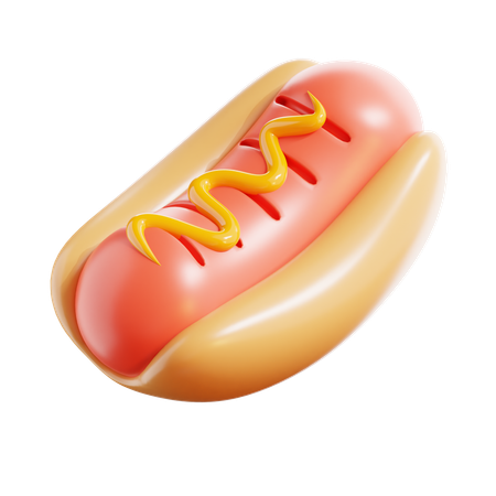 Hot dog  3D Icon