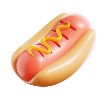 Hot dog  3D Icon