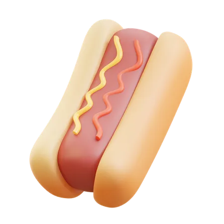 Hot dog  3D Icon