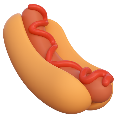 Hot dog  3D Icon