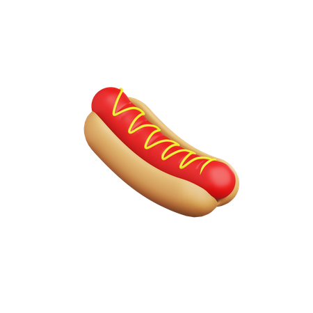 Hot dog  3D Icon