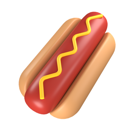 Hot dog  3D Icon