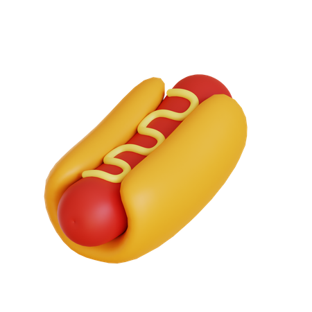 Hot dog  3D Icon