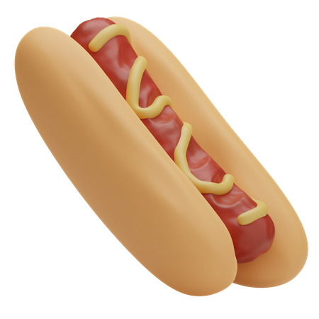 Hot dog  3D Icon