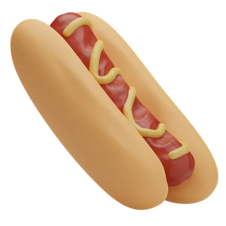 Hot dog  3D Icon