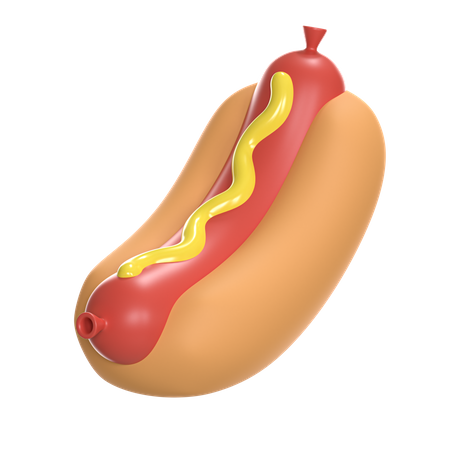 Hot dog  3D Icon