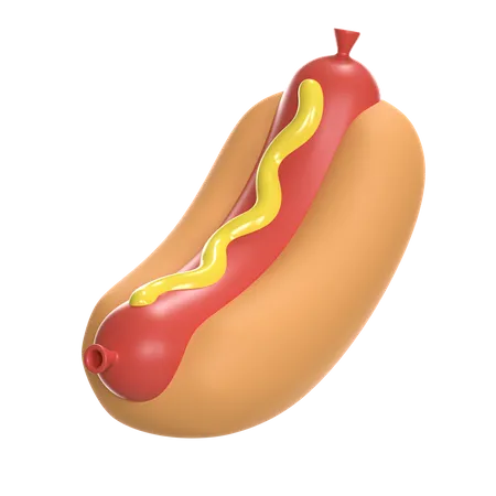 Hot dog  3D Icon