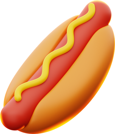 Hot dog  3D Icon