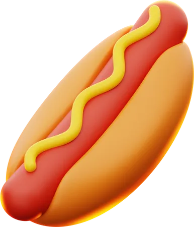 Hot dog  3D Icon