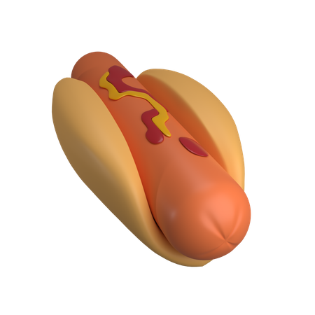 Hot dog  3D Icon