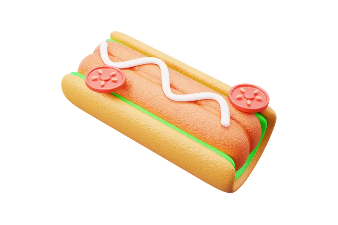 Hot dog  3D Icon