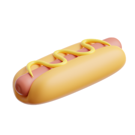 Hot dog  3D Icon