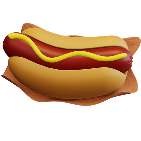 Hot dog  3D Icon