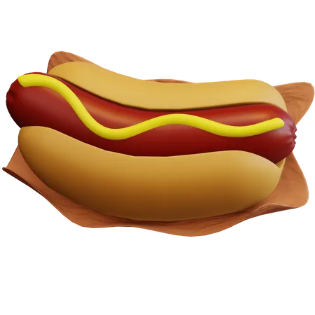 Hot dog  3D Icon