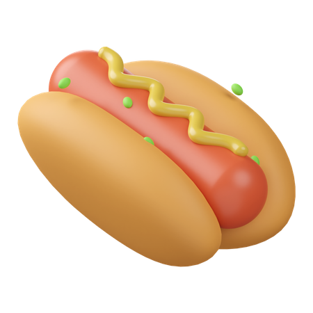 Hot dog  3D Icon