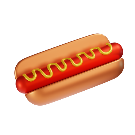 Hot dog  3D Icon