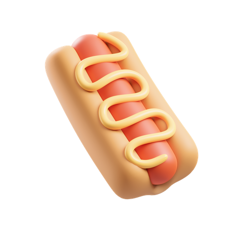 Hot dog  3D Icon