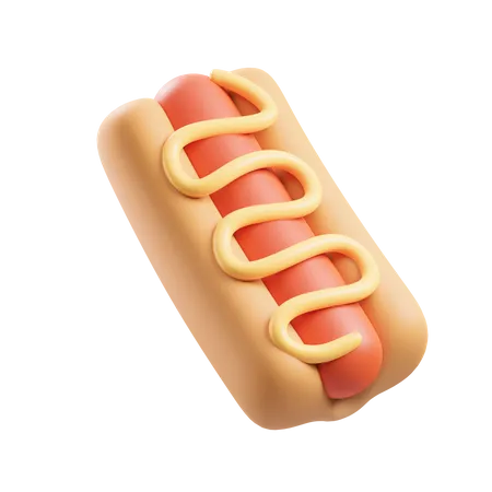 Hot dog  3D Icon