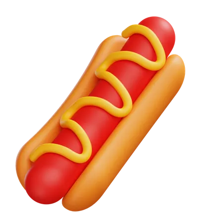 Hot dog  3D Icon