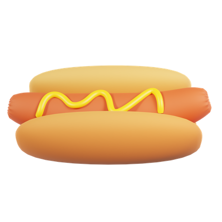 Hot dog  3D Icon