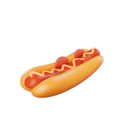 Hot dog  3D Icon