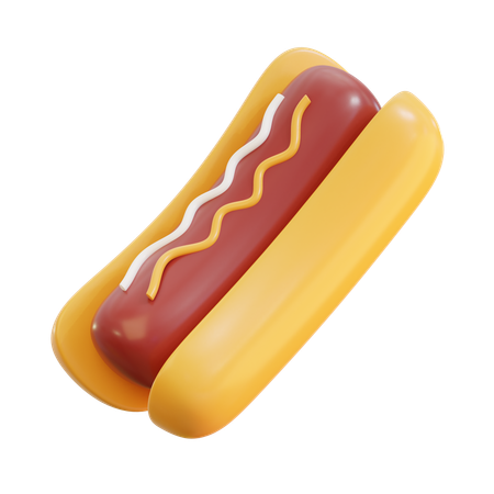 Hot dog  3D Icon