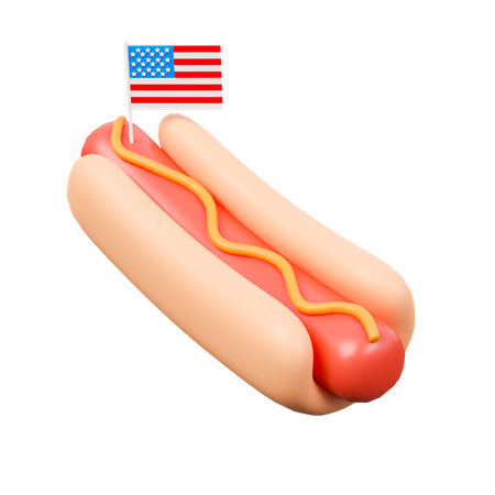 Hot dog  3D Icon