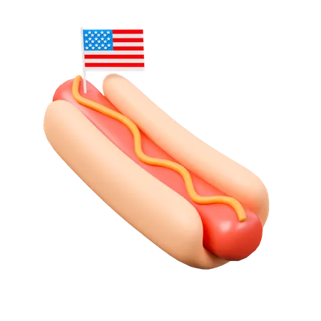 Hot dog  3D Icon