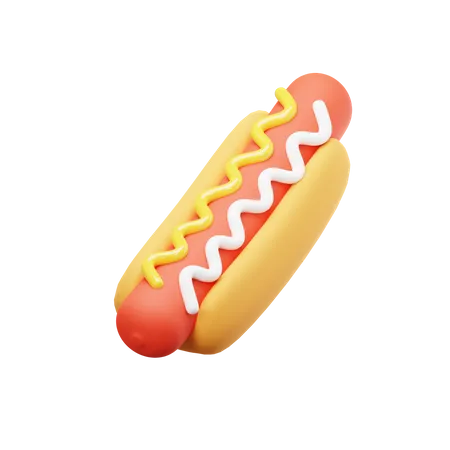 Hot dog  3D Icon