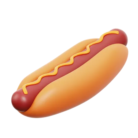 Hot dog  3D Icon