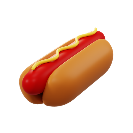 Hot dog  3D Icon