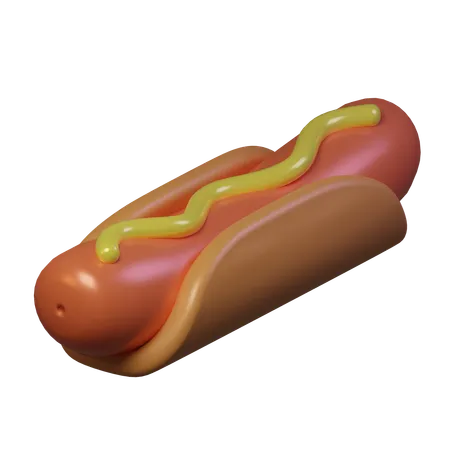 Hot dog  3D Icon