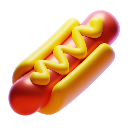 Hot dog  3D Icon