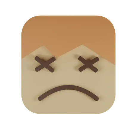 Persevering face  3D Emoji