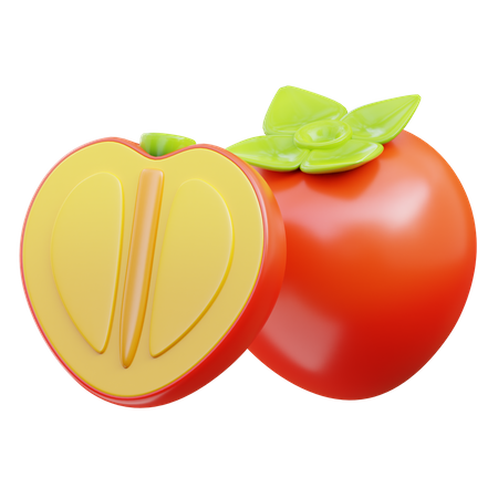 Persimmon  3D Icon