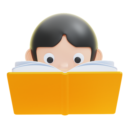 PERSON, DIE EIN BUCH LIEST  3D Icon