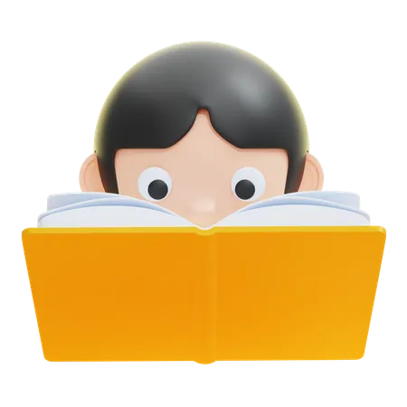 PERSON, DIE EIN BUCH LIEST  3D Icon