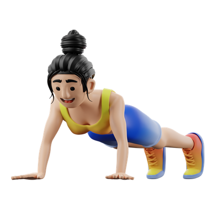 Person-Exercising-Female  3D Icon
