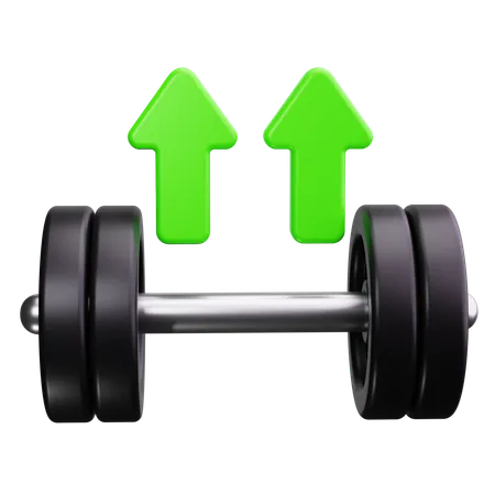 Person Lifting Weights  3D Icon