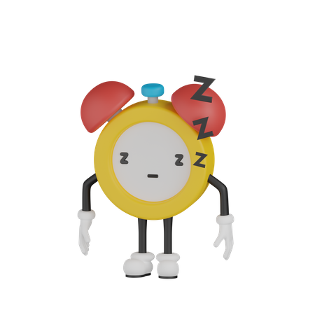 Personagem de desenho animado dormindo  3D Icon