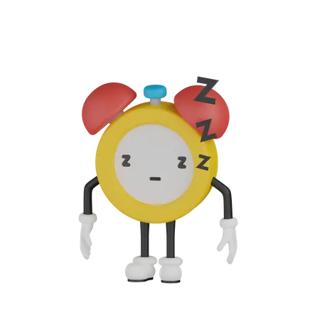 Personagem de desenho animado dormindo  3D Icon