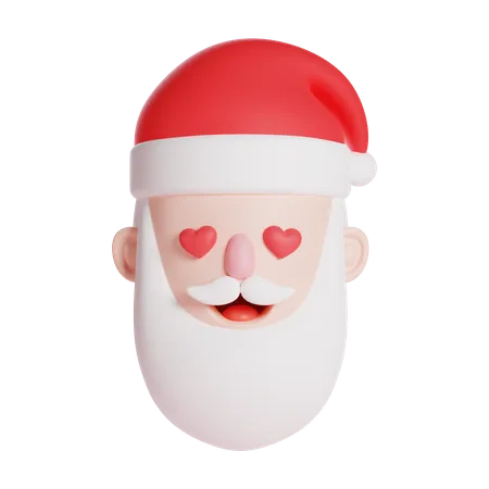 Personagem de papai noel apaixonado  3D Icon