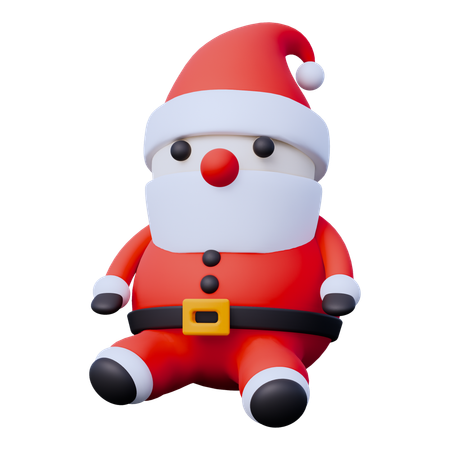 Personagem papai noel  3D Icon