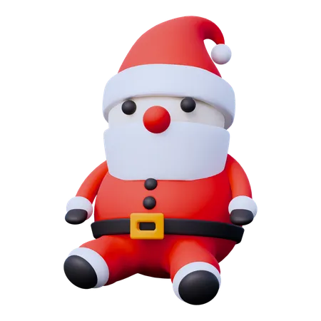 Personagem papai noel  3D Icon