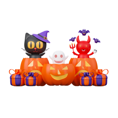 Personaje de Halloween  3D Icon
