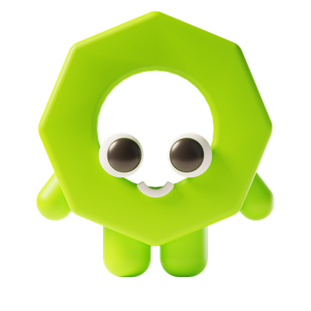 Personaje de nuez  3D Icon