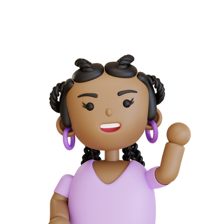 Personaje femenino  3D Icon